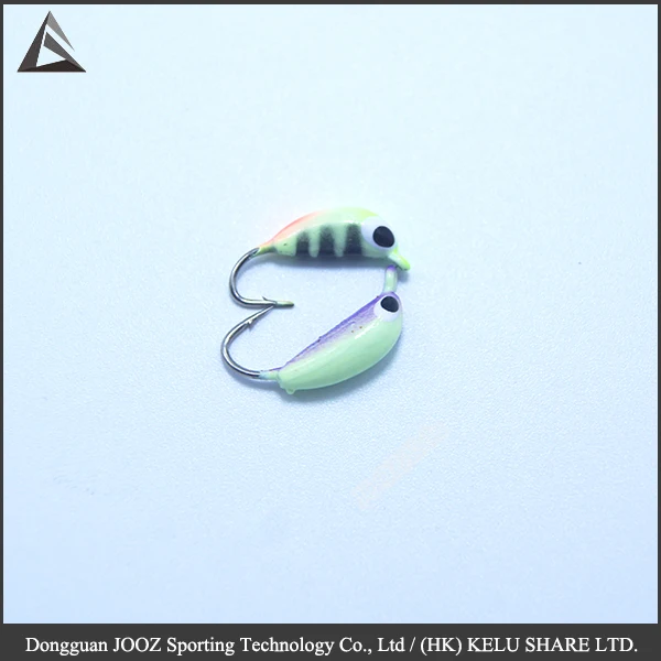 China manufacturer cheap tungsten fishing ice jig ice hook with all colors