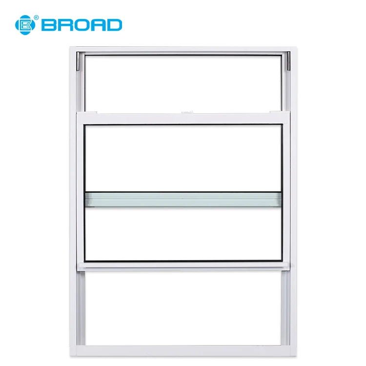 American style aluminium alloy double hung sliding pull up window