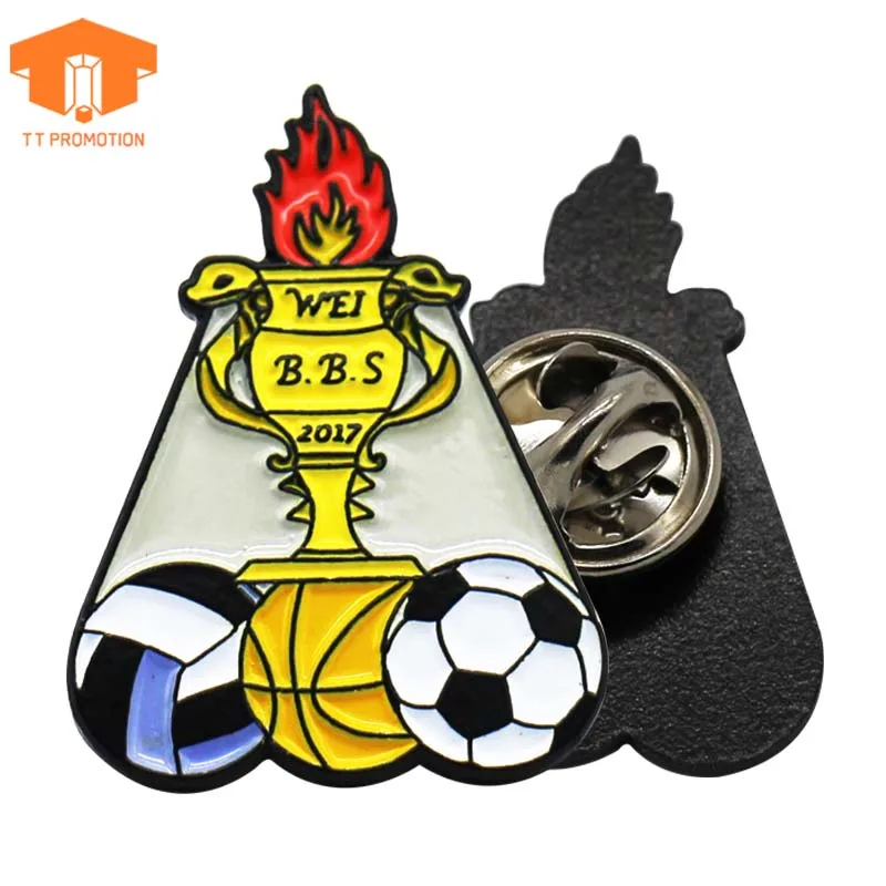 
Factory Making School Collar Hard Soft Enamel Metal Custom Lapel Pin 