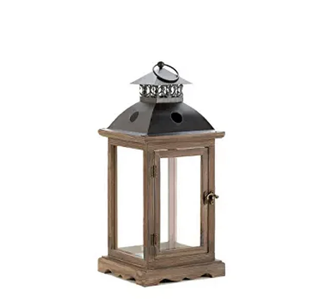 Маленький деревянный подвесной подсвечник Monticello в деревенском стиле, лампа-фонарь