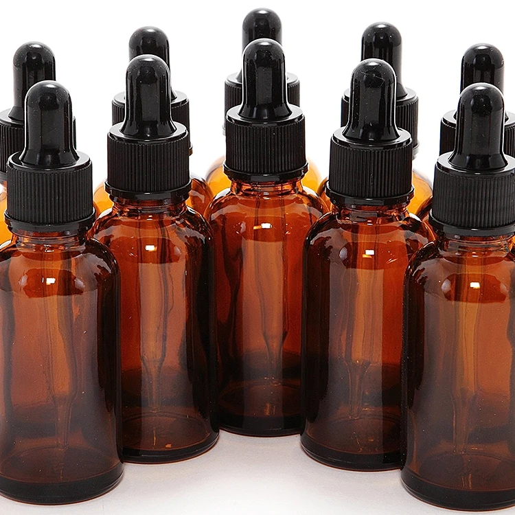 Hot Sale 10ml 30ml essential oil amber glass dropper bottle with free sample