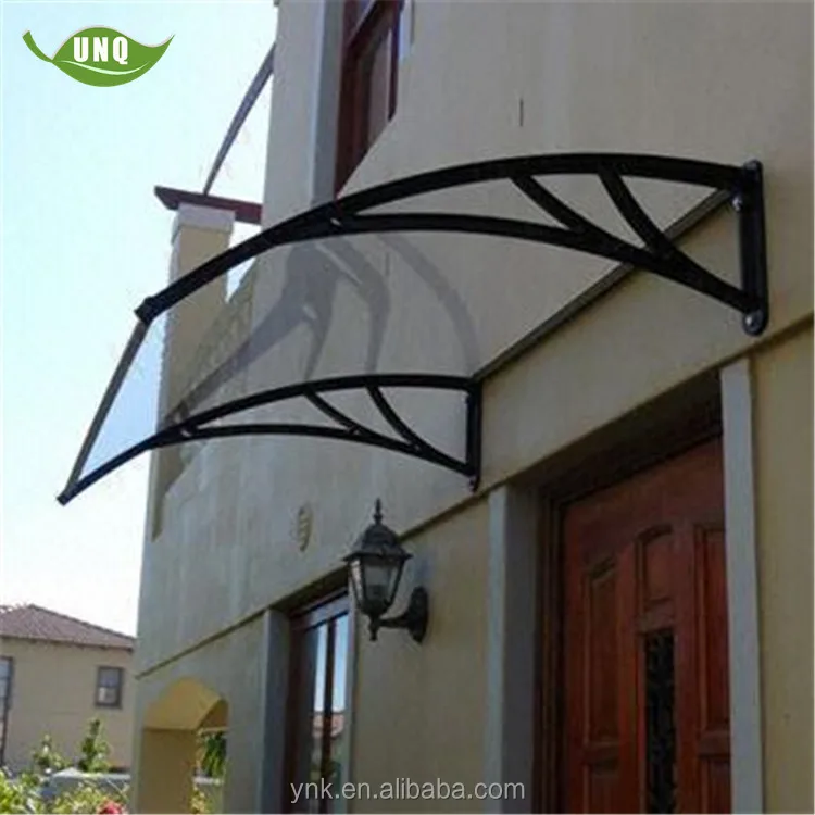 
Rugged rain canopy simple installation plastic bracket polycarbonate sheet awnings 