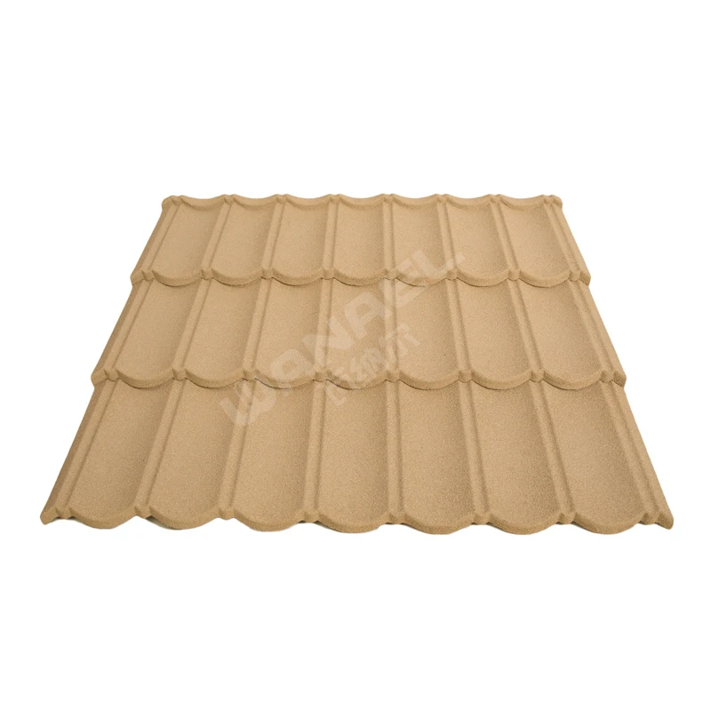 Low Cost Chinese Cheap Roofing Materials, Free-Maintenance And Durable Stone Chips Coated Steel Roof Sheets