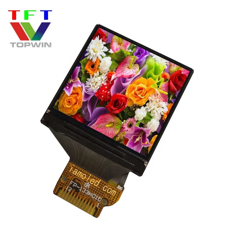 Topwin 1.3' 1.3inch 1.3 inch 240x240 pixels multi-color TW133TIG01 soldering type TFT-LCD display  4 SPI parallel Interface