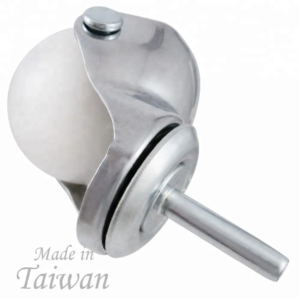 Ролик CCE 40 мм, белый пластиковый шар, ролик для мебели M6 Stem