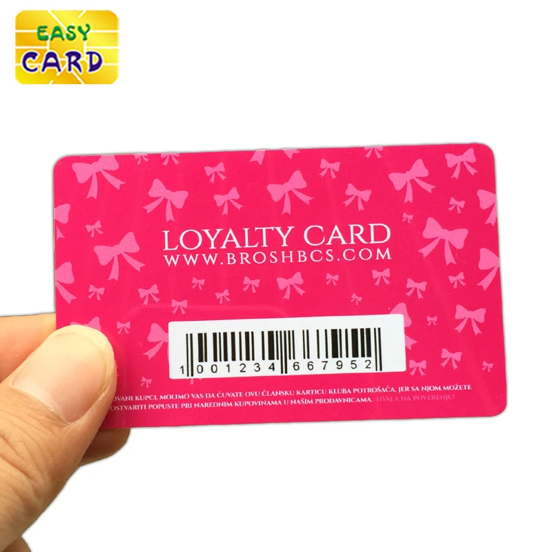 Directly manufacturer customized printing plastic PVC membership cards with serial number printing