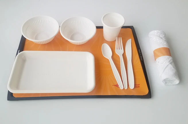 New Eco-friendly 100% PLA Polylactide Starch Plastic Biodegradable Cutlery Set
