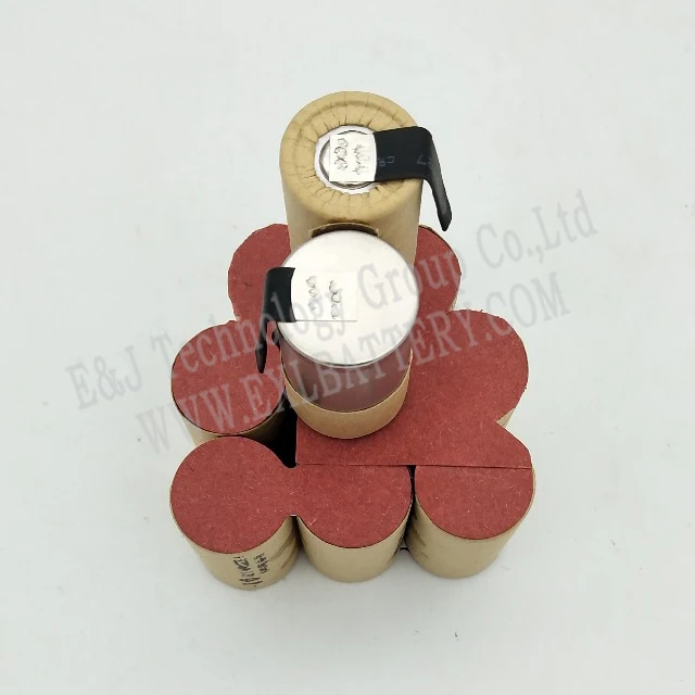 Sub C 1.2V rechargeable battery 2000mah SC ni-mh nimh cell with welding pins tab for Vacuum cleaner