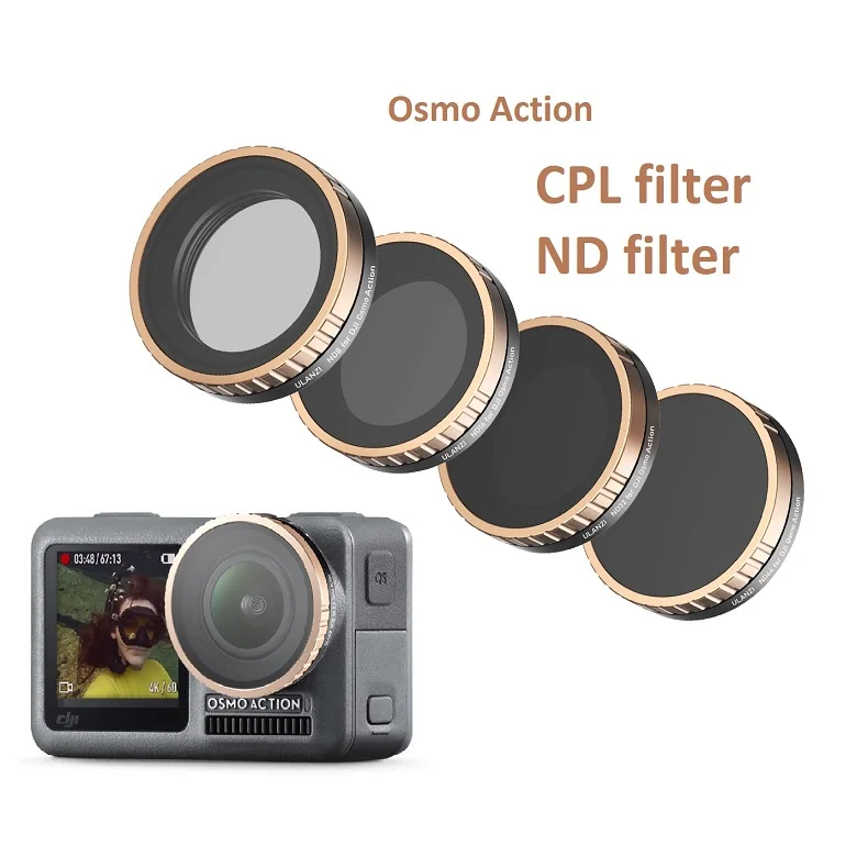 Ulanzi Action camera accessories Vivid polarized ND filter CPL filter Dji Osmo Action