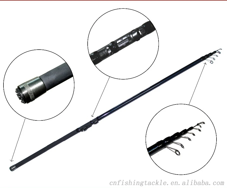 Telescopic carbon rod blank bolognese fishing rod from wholesale items for fishing