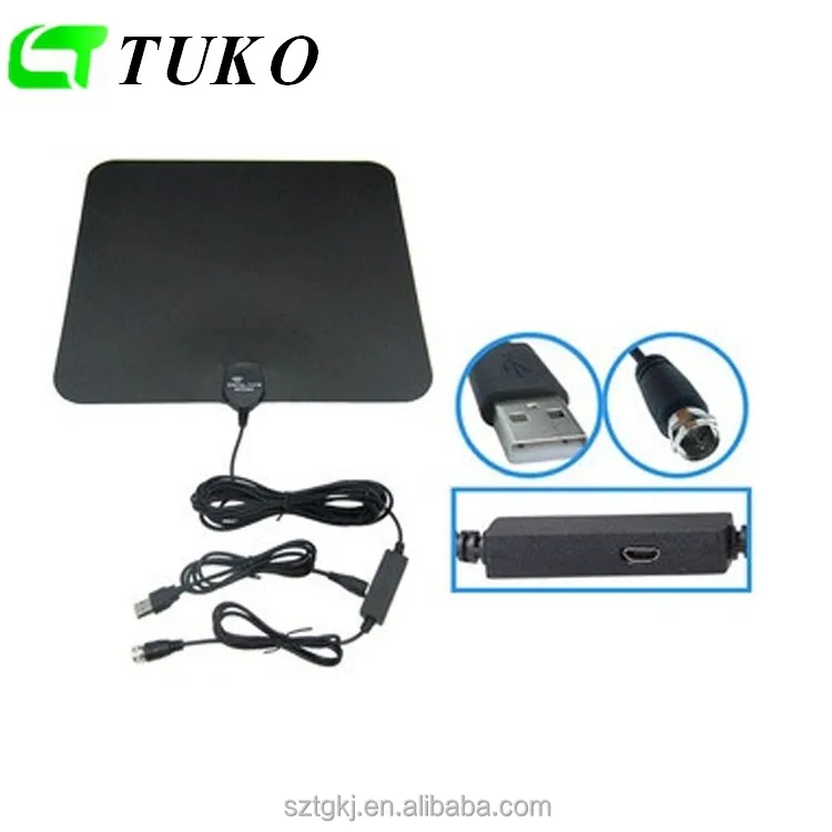 № Фабрики прямые поставки VHF/UHF DVB-T2 ультра-тонкий Multi-направленная Крытый HDTV для Smart TV конвертер