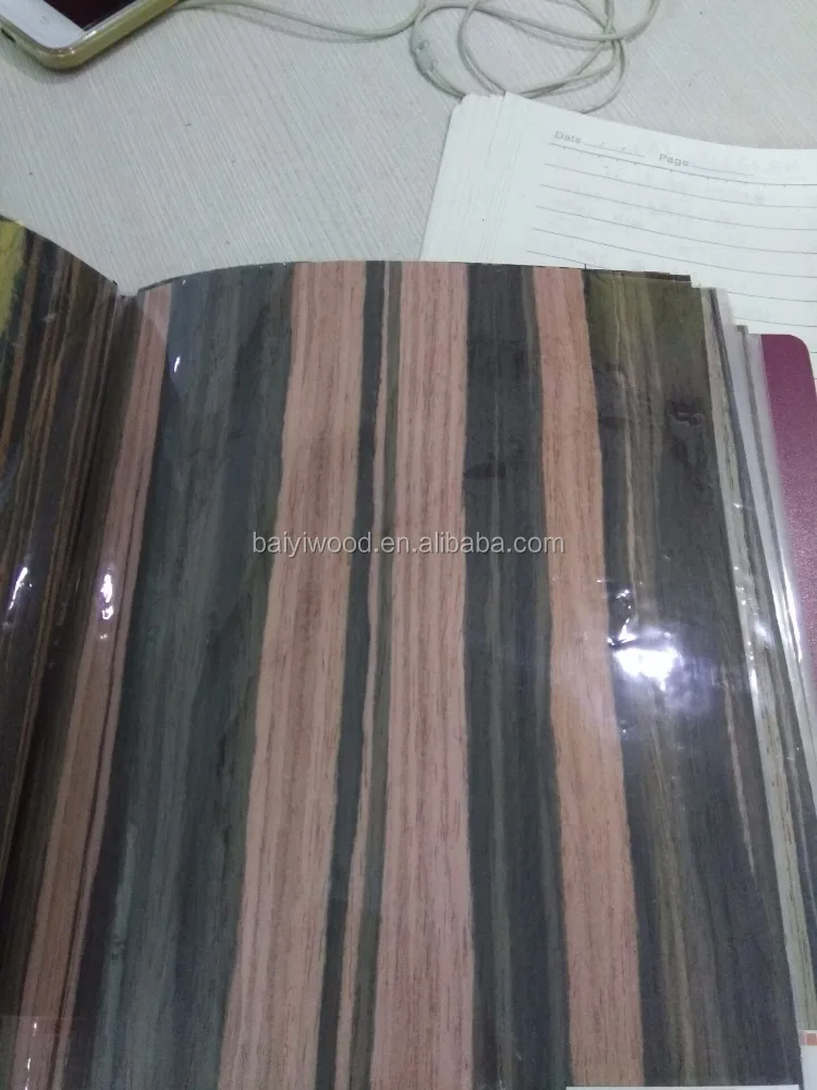 engineered white face veneer ebony wood veneer