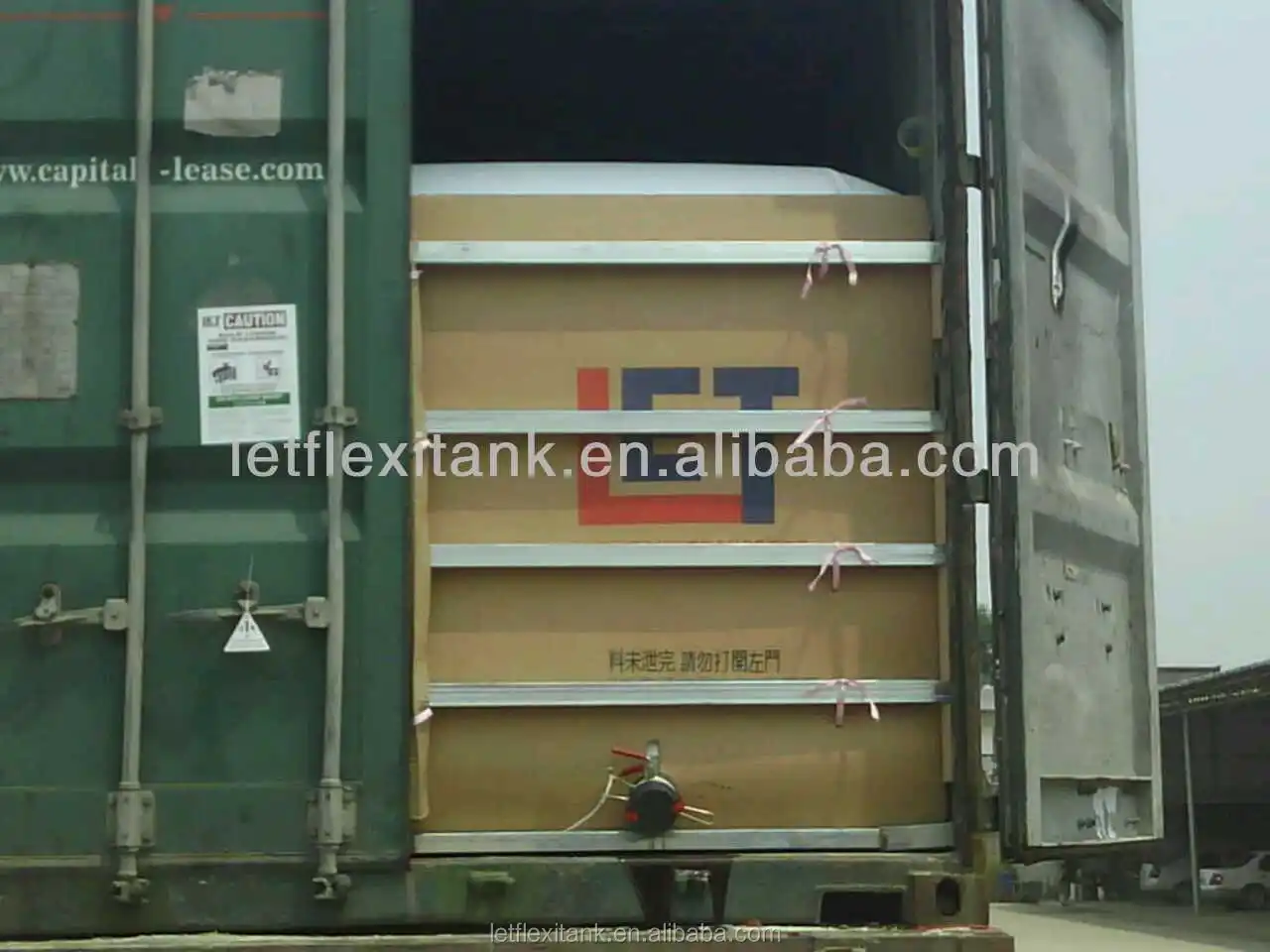 LET flexitank/flexibag container for bulk liquid