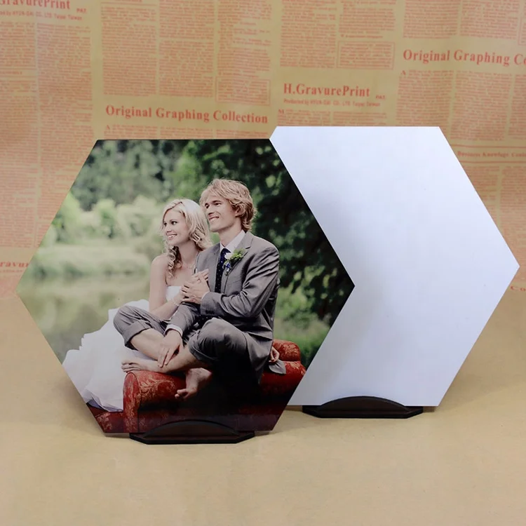 High definition printing blank sublimation picture frame wall desktop table photo frame