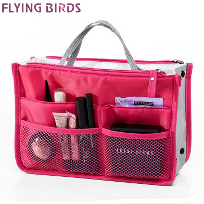 FLYING BIRDS 2015 Multifunction Makeup Organizer Bag Women Cosmetic Bags toiletry kits Outdoor Travel Bags Ladies