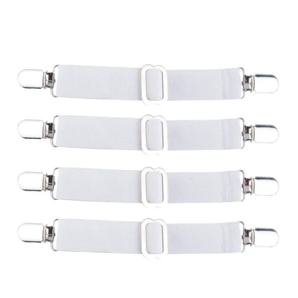 
Fully stocked OEM/0DM accepted adjustable under mattress bed/fitted sheet fastener crisscross bed sheet straps suspenders 