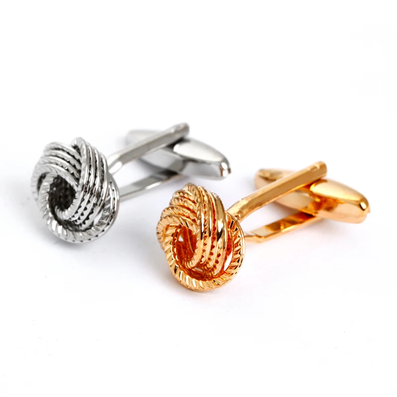 Good Quality Silver Mental Knot Cufflinks for Mens