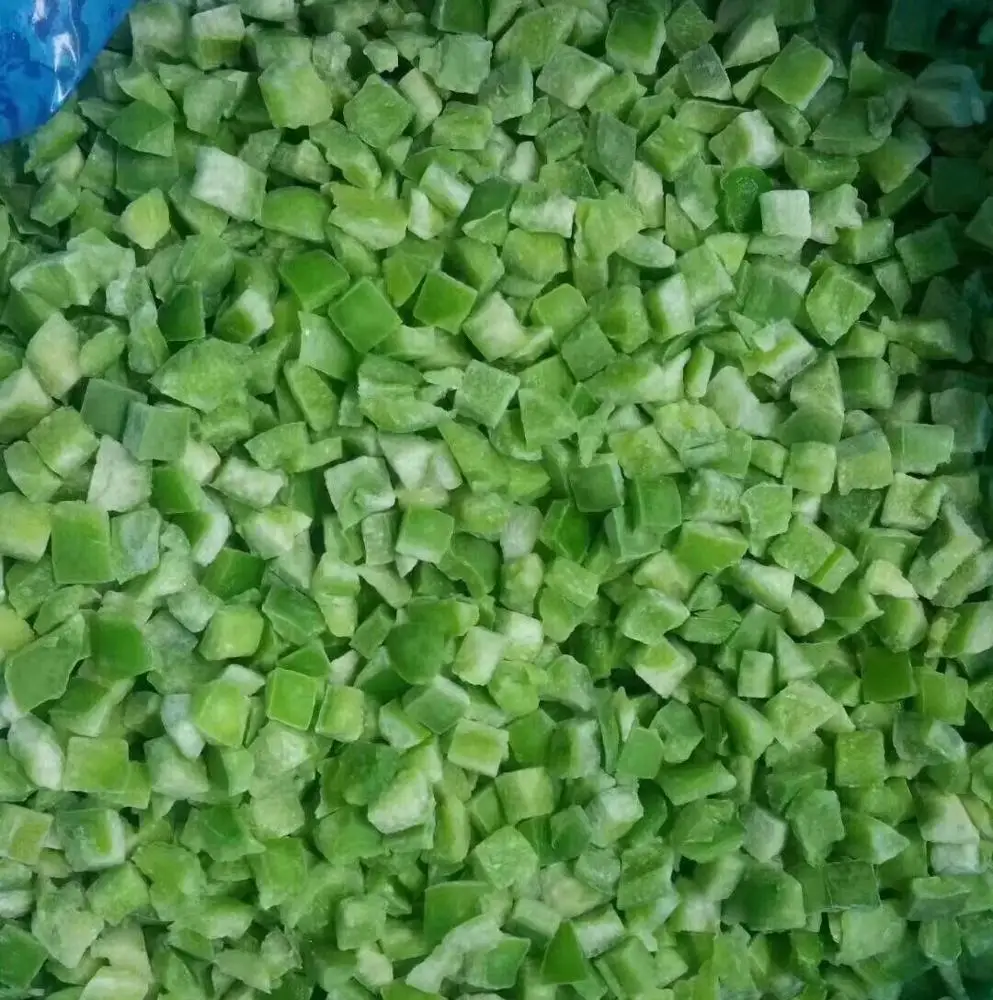 Best Price IQF Hot Frozen green pepper Diced