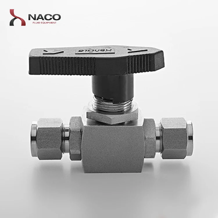 1/4 NPT 6000PSI Stainless Steel High Pressure Double Ferrule Ball Valve