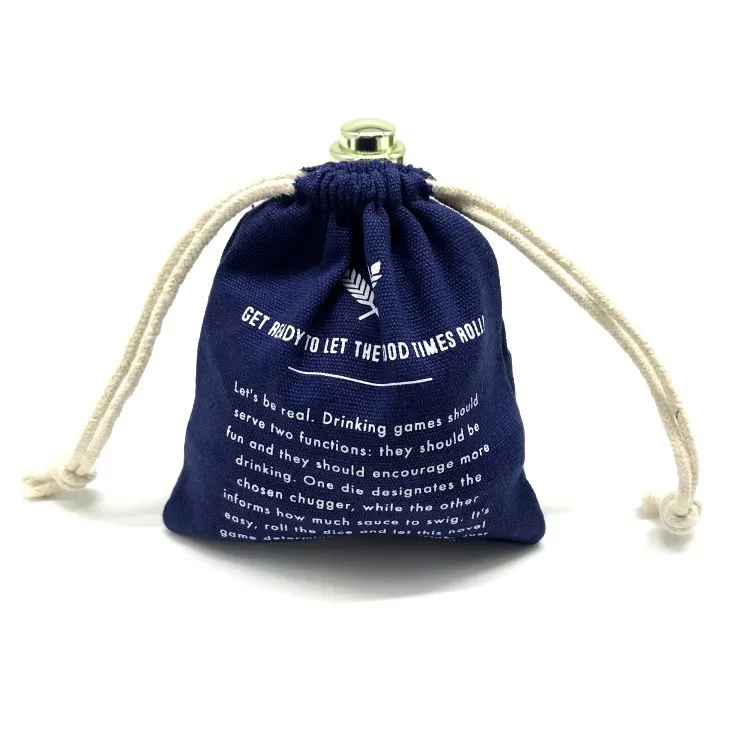 New Wholesale Cotton Fabric Jean Denim Cloth Drawstring Pouch Bag