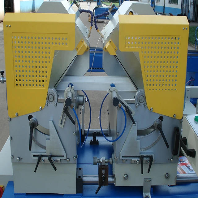 45/90 auto change Upvc Window Double Head Mitre Saw LJZ2A-450 x 3600