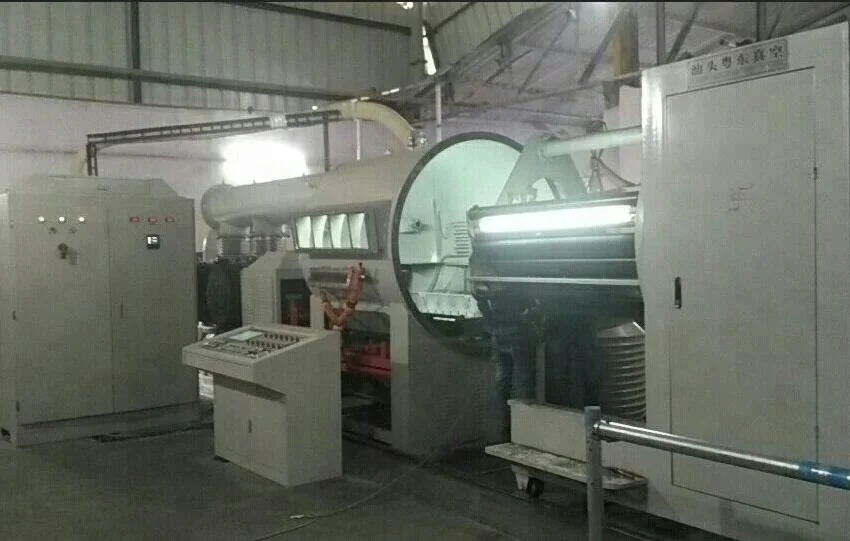 vacuum metallizing machine vacuum film metallization machine for LDPE BOPET ZnS PE film car cover of Yuedong Metallizer Co.,Ltd