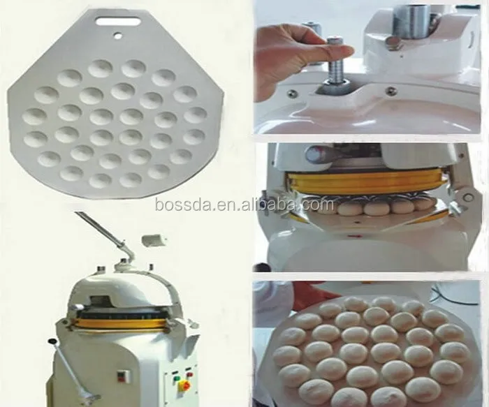 Non-stick Low Failure Rate 30cuts semi-automatic Dough Divider and Rounder