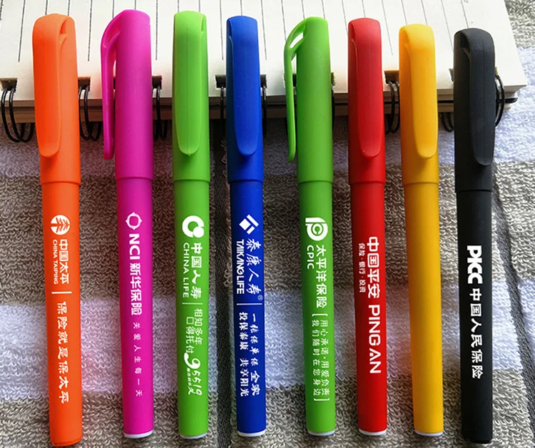 Cheap Promotion Pen with logo Colorful Candy Gel Pen for School Student Office