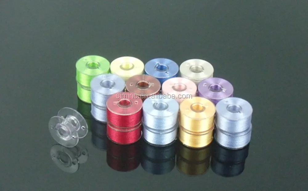 
Prewound bobbins embroidery thread in Bobbin Box Organizer for home/commercial embroidery machines 