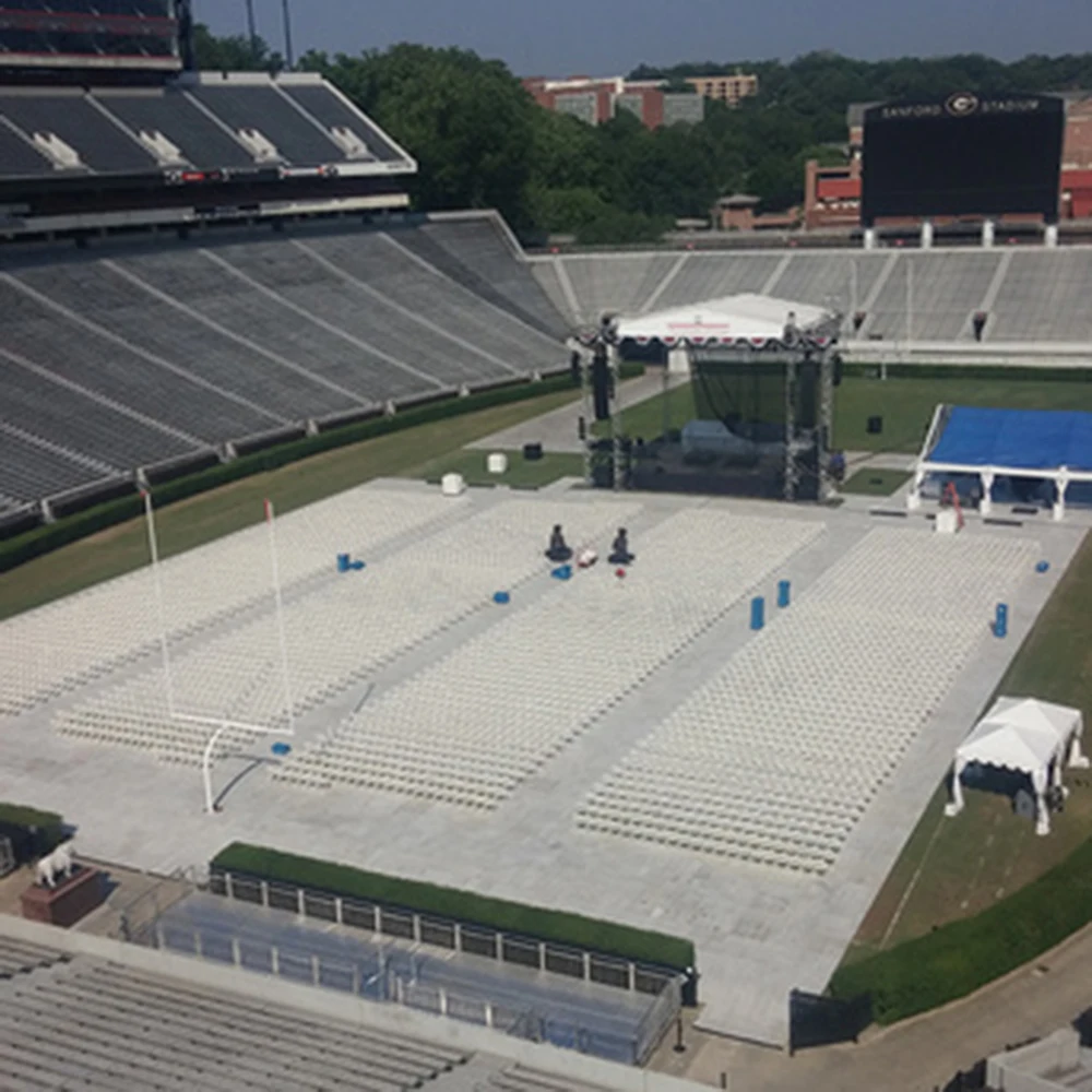 Plastic event flooring PP modular ground covering floor party wedding tent concert event flooring