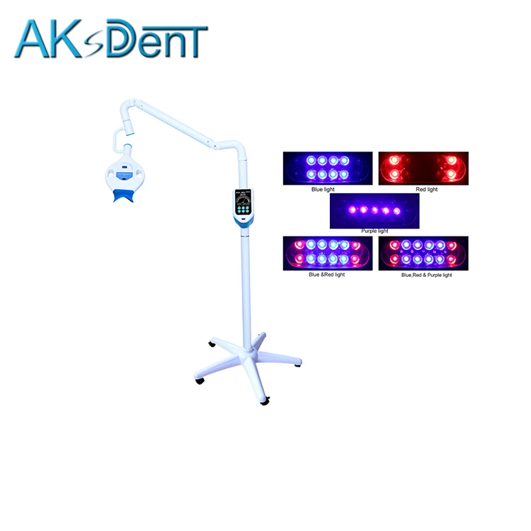 
AKsDenT D7HH-B Dental 3 Color LED teeth whitening lamp tooth whitening Machine Teeth whitening led light 