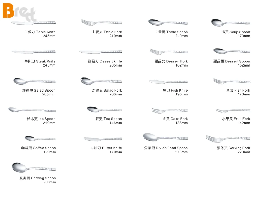 Dubai Tableware Stainless Steel Fork Silver Gold Royal Flatware Set