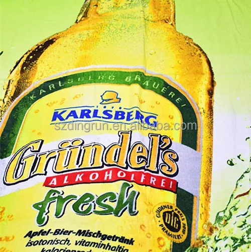 Factory price promotion beer beach towel