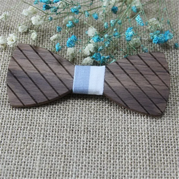 Ebay new products custom kids wooden bowtie with bow tie packing box