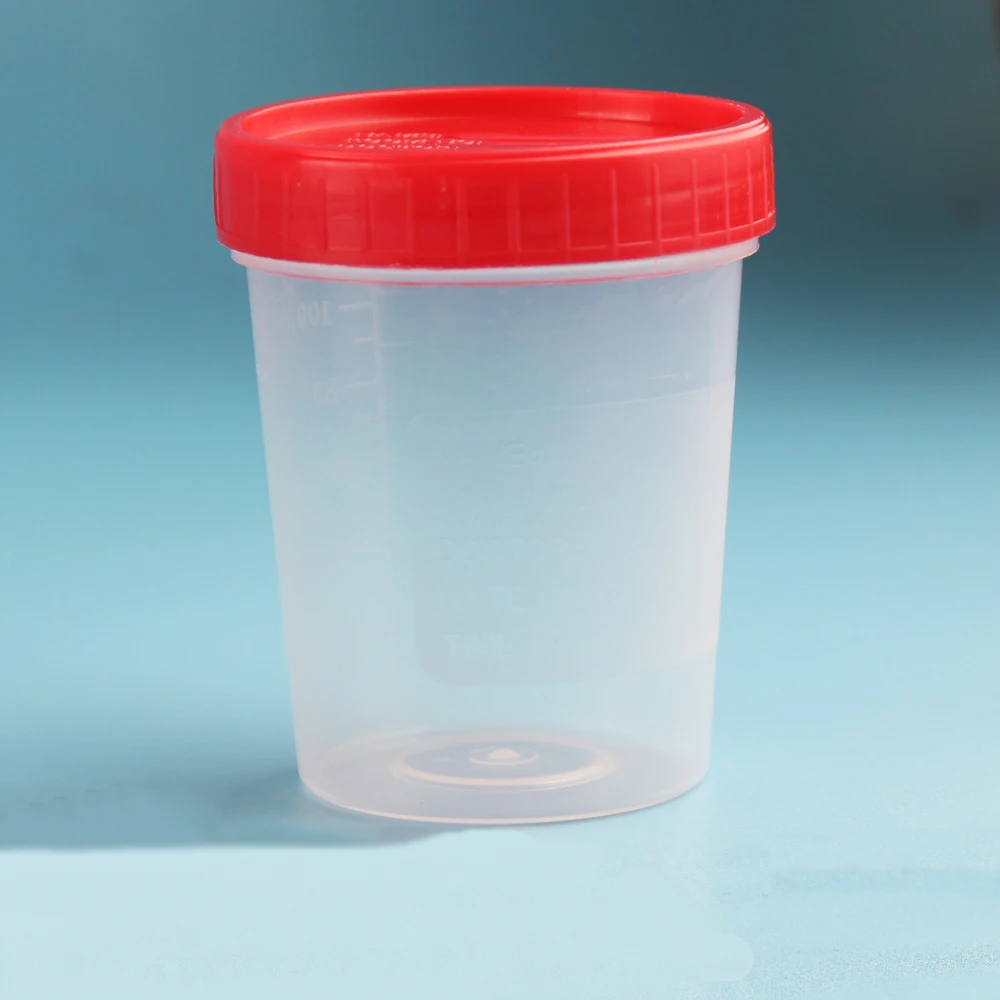 Медицинский стерильный контейнер для образцов 60 мл одноразовый моча чашка с крышкой