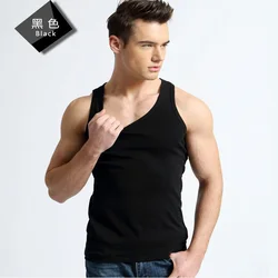 Высококачественная Мужская майка для бега из 100% хлопка