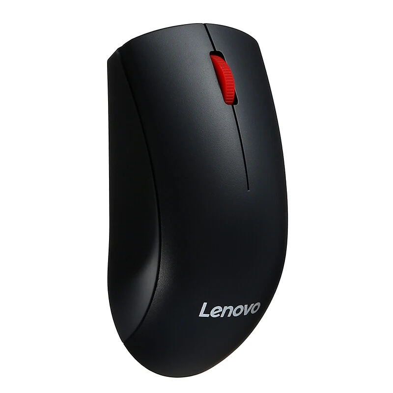 Lenovo Original Mouse M120Pro Wireless Optical Mouse with 1000DPI Red Rubber Roller for Home Office Using for Desktop Laptop PC