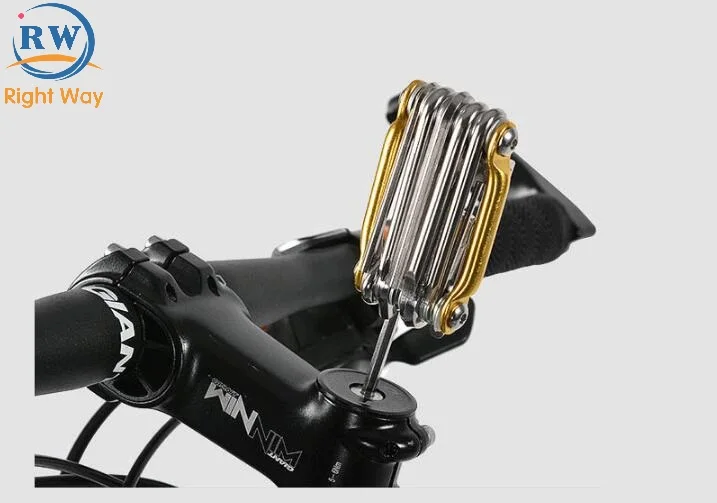 
11in 1 Multifunction Bike Tool Stainless Mini Pocket Bicycle Cycling Repair Multi Tool Bicycle Tool Set 