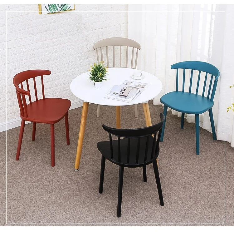 Easy To Clean mould injection plastic outdoor dining chair Stackable colorful PP beach chair
