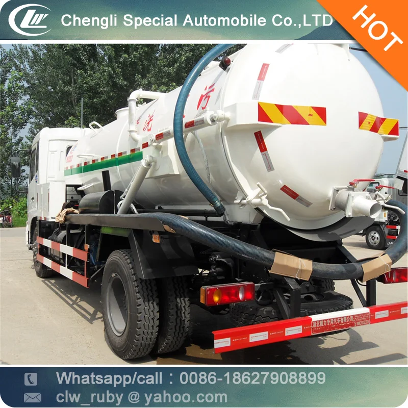 CLW Dongfeng 12000 Litres Suction -type Sewer Scavenger Truck