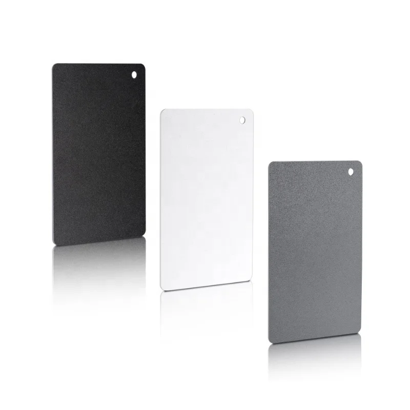 3 in 1 Pocket-Size 18% Grey Card Board White Balance Card Black with Neck Strap for Digital Photography Photometric