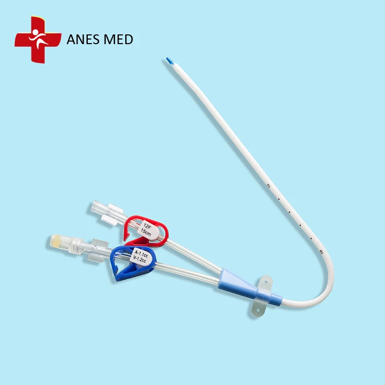 
Disposable Dialysis Catheter Double Lumen Hemodialysis Catheter Kits 