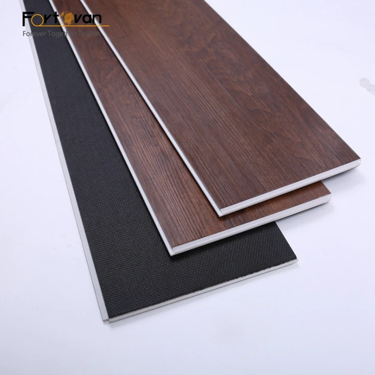 PVC SPC Anti-slip wood look garage floor tile vinyl flooring