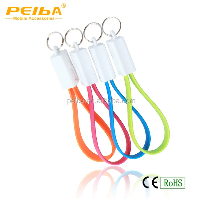 
2016 wholesale promotion Micro Charging USB 2.0 Cable Keyring Style Portable OTG Adapter Cable for Samsung Smartphone and Tablet 