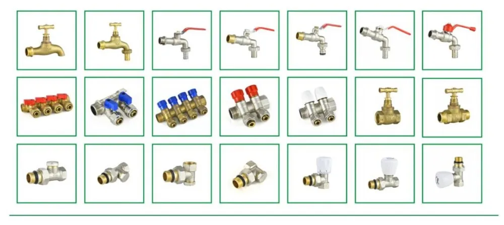 Ifan Factory New Italy Design 1/2'  Brass Water Outside Garden Tap Iron Red Handle Brass Bibcock