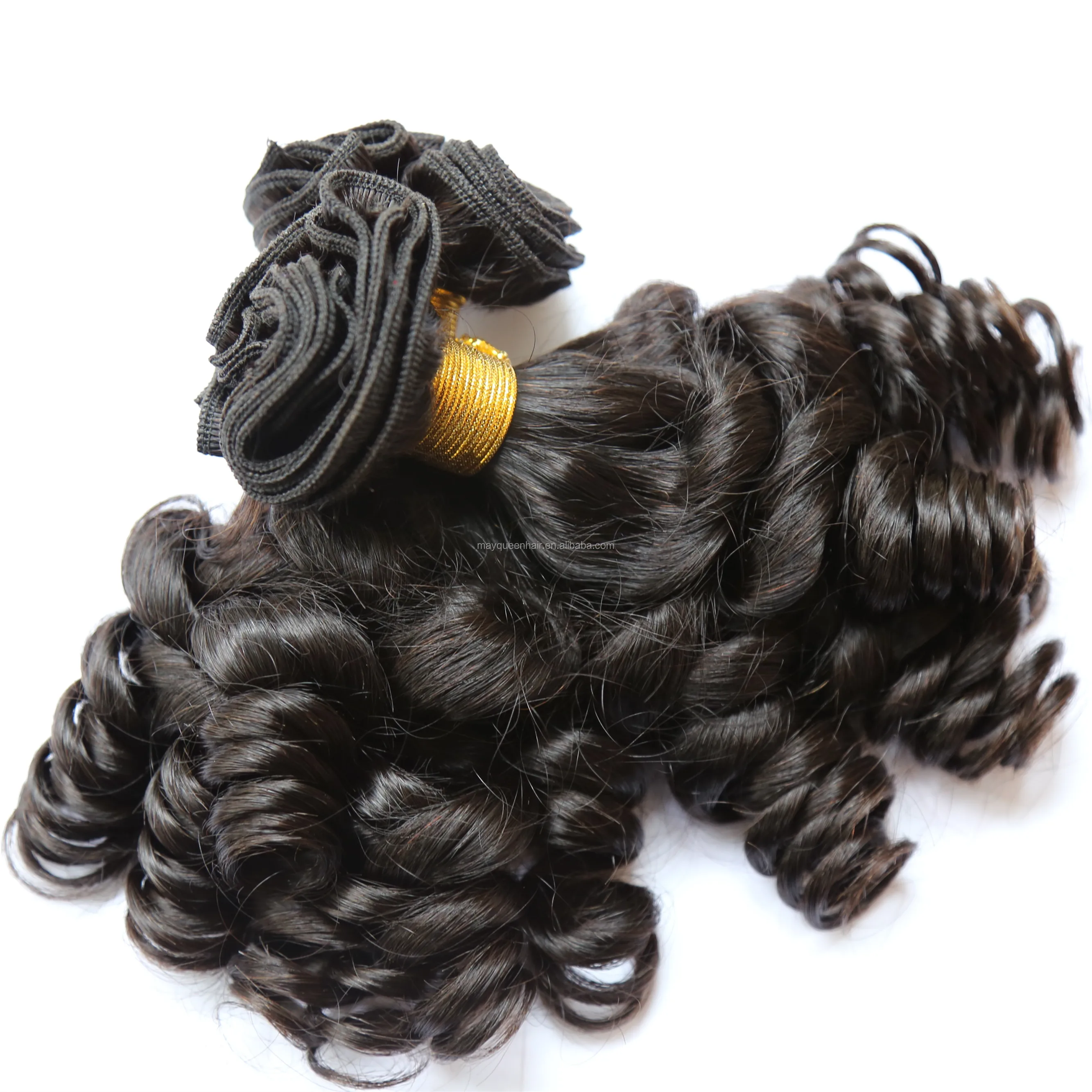 Brazilian Curly Hair Wave Funmi Hair Bundles 100% Remy Human Hair Extention
