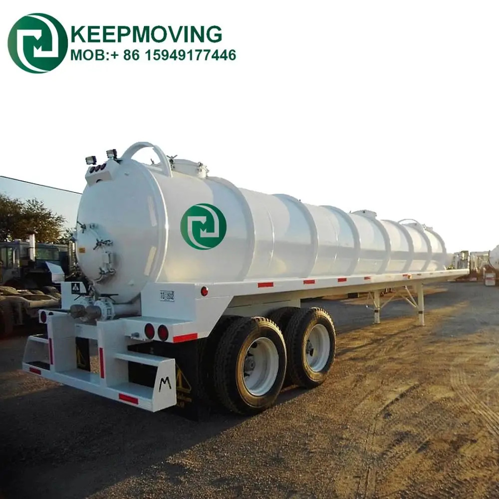 Tri- Axle 24CBM  Aluminum Vacuum Suction Semi Trailer