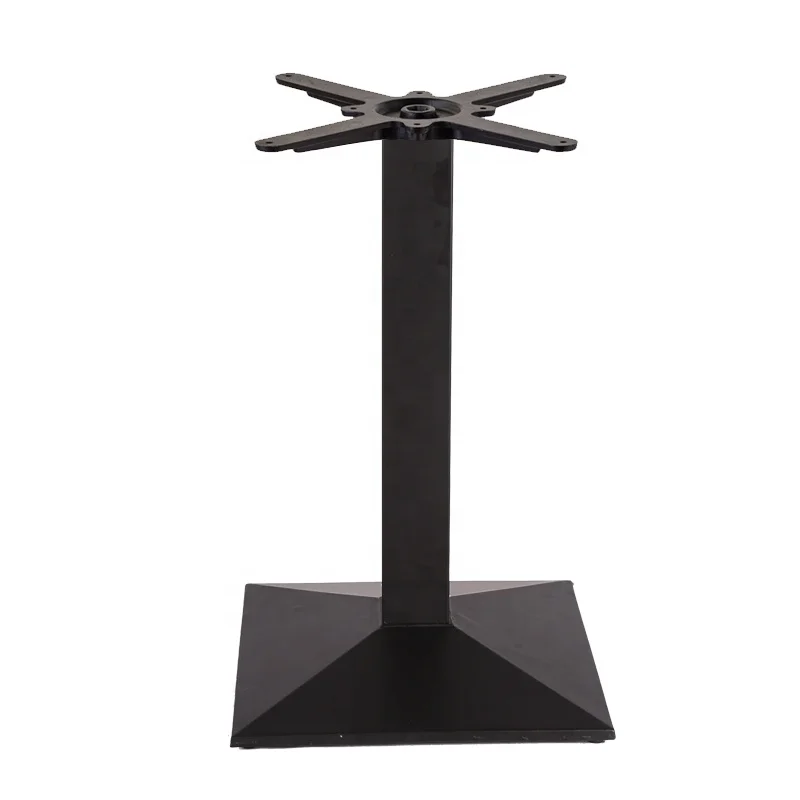 Chuangdi 430*430mm square table base with square pole for cafe table base