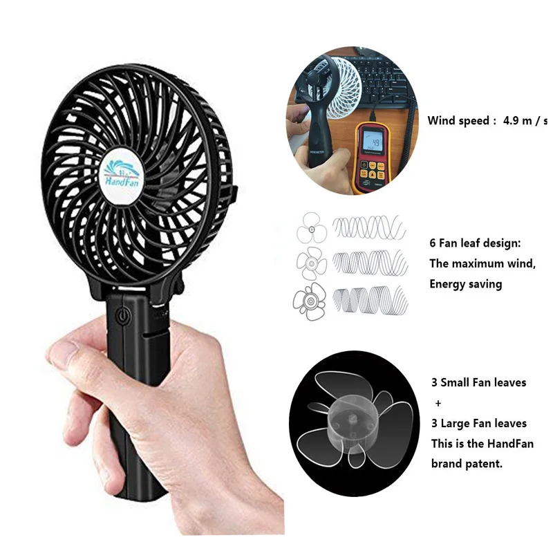 Shenzhen Manufacturer Baby Portable Mini Gift 18650 Li Ion Rechargeable Battery Fan