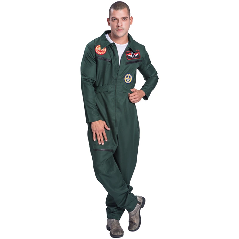 Униформа инженера для взрослых на самолете, ремонтник, карьерная одежда, костюмы для необычной вечеринки, ролевые игры, мужские костюмы для косплея